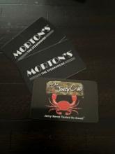 $125 Total Value - Fancy Dinner on Me- Morton's & The Juicy Crab