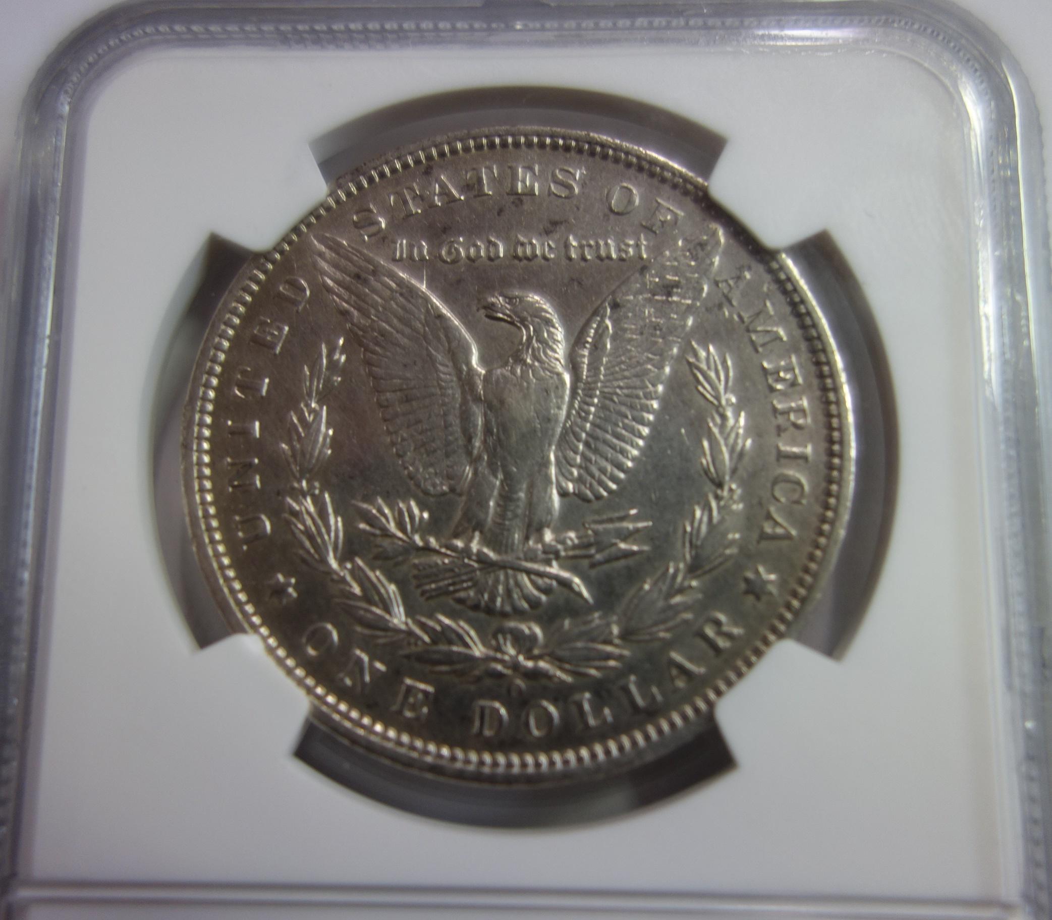 NGC GRADED XF DETAILS, CLEANED, 1892-O MORGAN SILVER DOLLAR