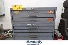 (2) Hout Parts Drawer Cabinets