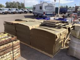 6 PALLETS OF CARDBOARD BOXES