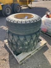PALLET OF EQUIPMENT TIRES AND WHEELS