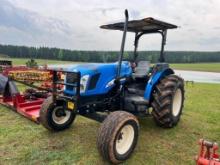 NEW HOLLAND TN70A TRACTOR (2WD, REMOTES, CANOPY,