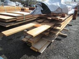 APPROX (175) ASSORTED LENGTH 3 1/2'' X 1'' TONGUE & GROOVE SIDING, (48) ASSORTED LENGTH 6'' X 1''