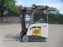2014 CROWN RC 5545-40 NARROW AISLE STAND UP 36V ELECTRIC FORKLIFT