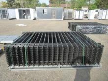 2024 SIMPLE SPACE STEEL FENCING - (20) 10' X 7' FENCE PANELS & (21) POSTS W/ CONNECTORS (UNUSED)