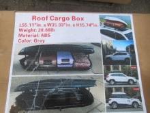 55.11'' X 35.03'' X 15.74'' GRAY ABS ROOF CARGO BOX (UNUSED)