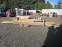 APPROX (10) PIECES OF ASSORTED SIZE LUMBER & BEAMS