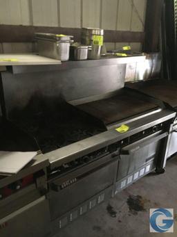 60" Garland range with 36" griddle and oven