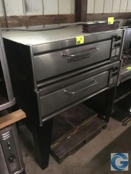 40" Bakers Pride P1 (ser #3681) stainless steel pizza ovens, 208v 3-phase