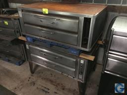 42" gas stainless steel pizza ovens with slate
