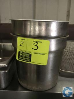 8" stainless steel soup kettle insert pans