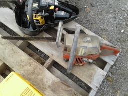 Lot of (2) Chain Saws
