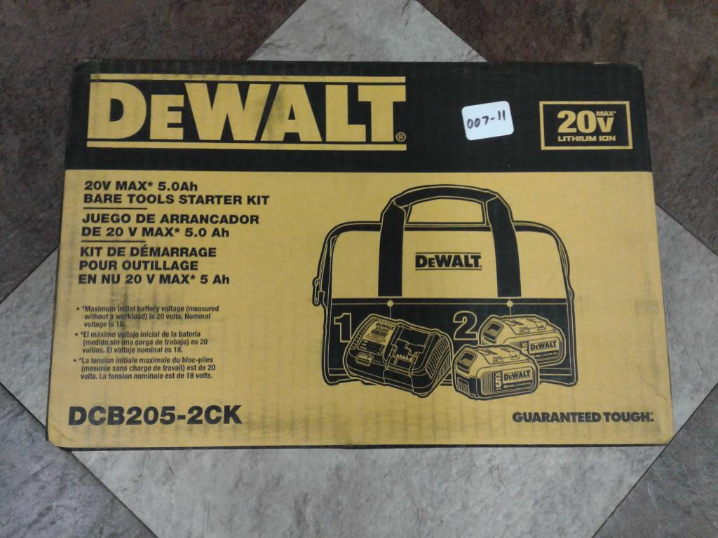 Unused Dewalt 20V Batteries w/ Charger Kit
