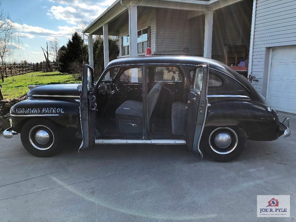 1948 Plymouth 4 door sedan police car (service police car from Shinnston, WV)
