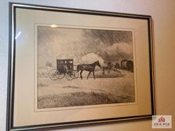 Academy of Arts Amish wagon 23 x 17