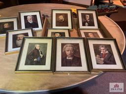 Group of ten pictures of famous composers