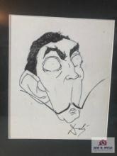 Salvador Dali Self Portrait Caricature