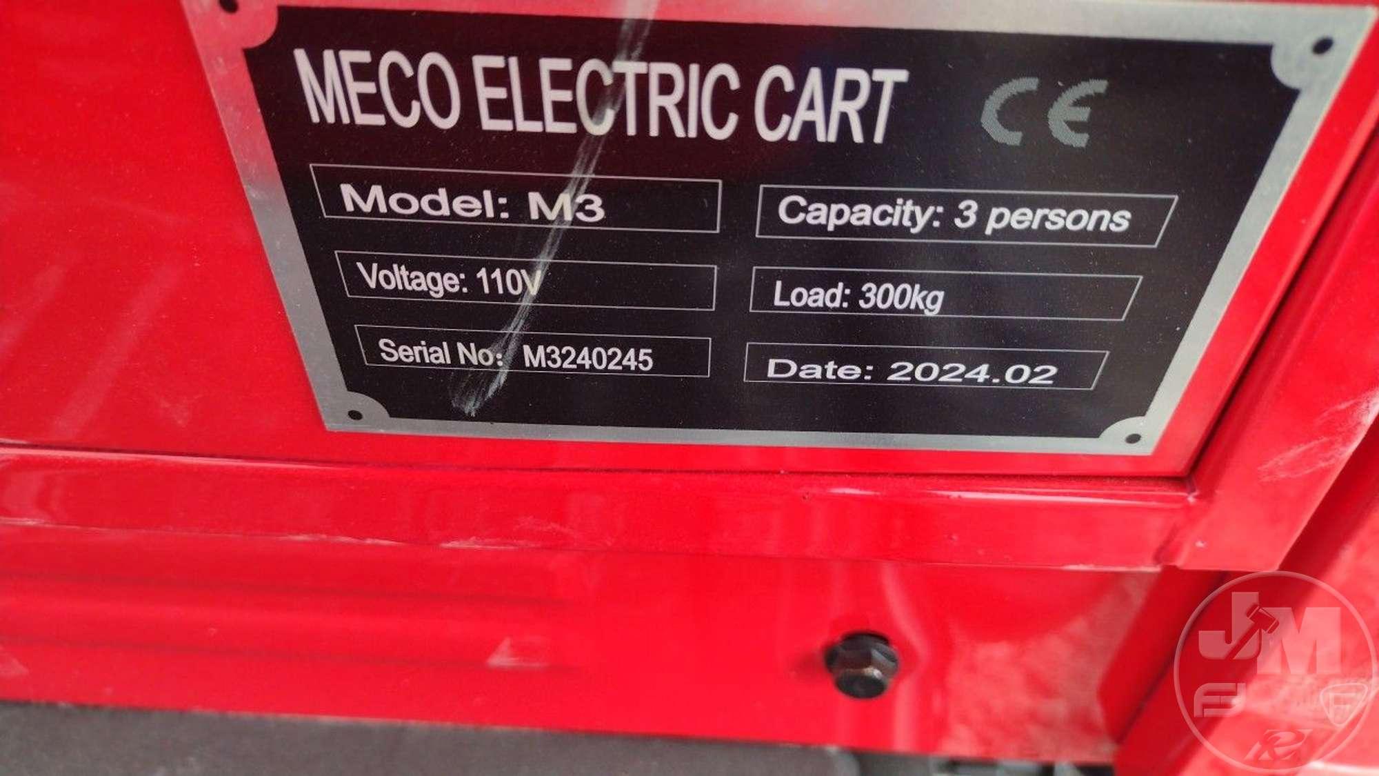 2024 MECO M3 3-WHEEL CART M3240245