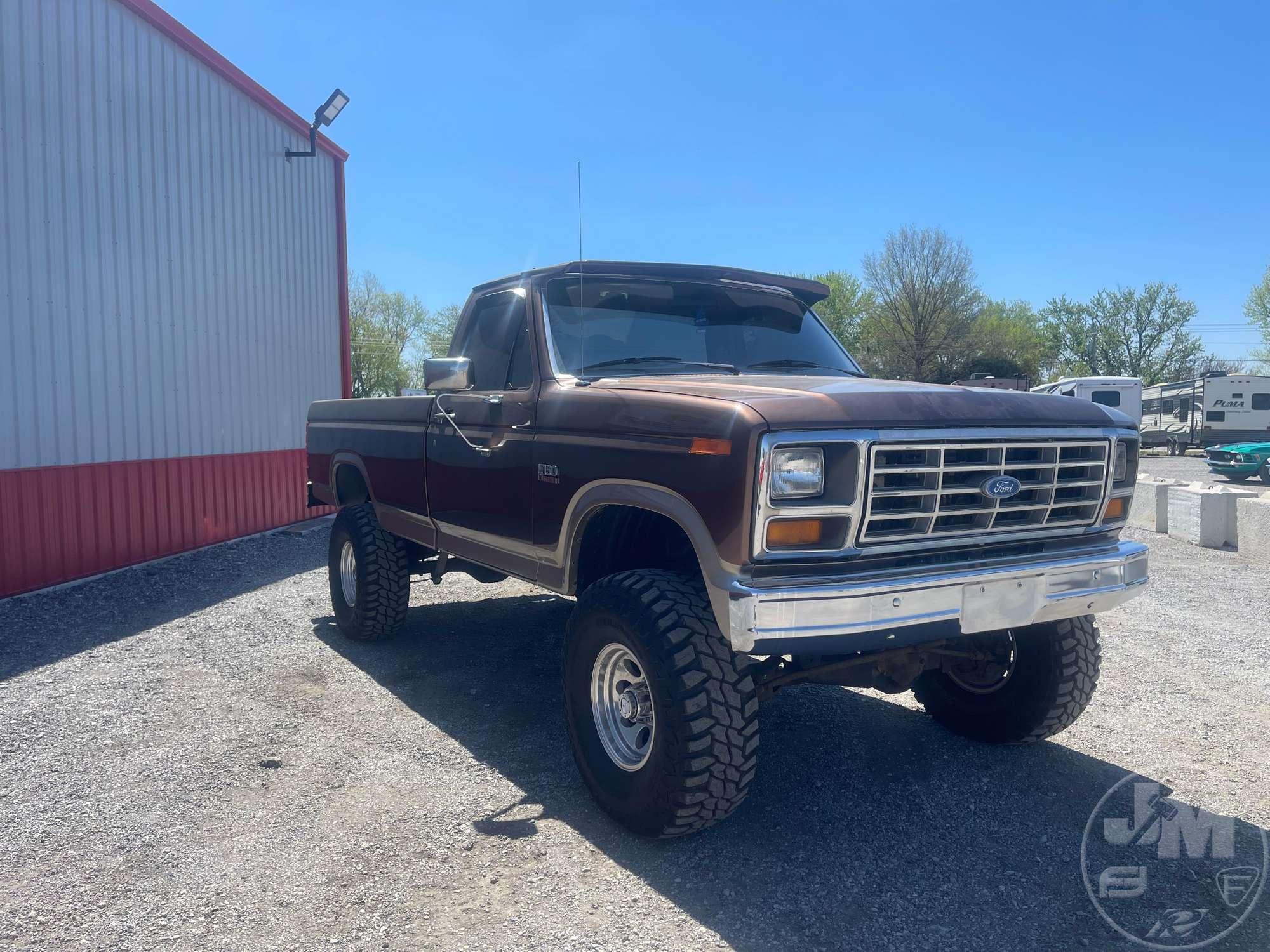 1986 FORD F-150 4X4 VIN: 1FTEF14H4GNA71595 PICKUP