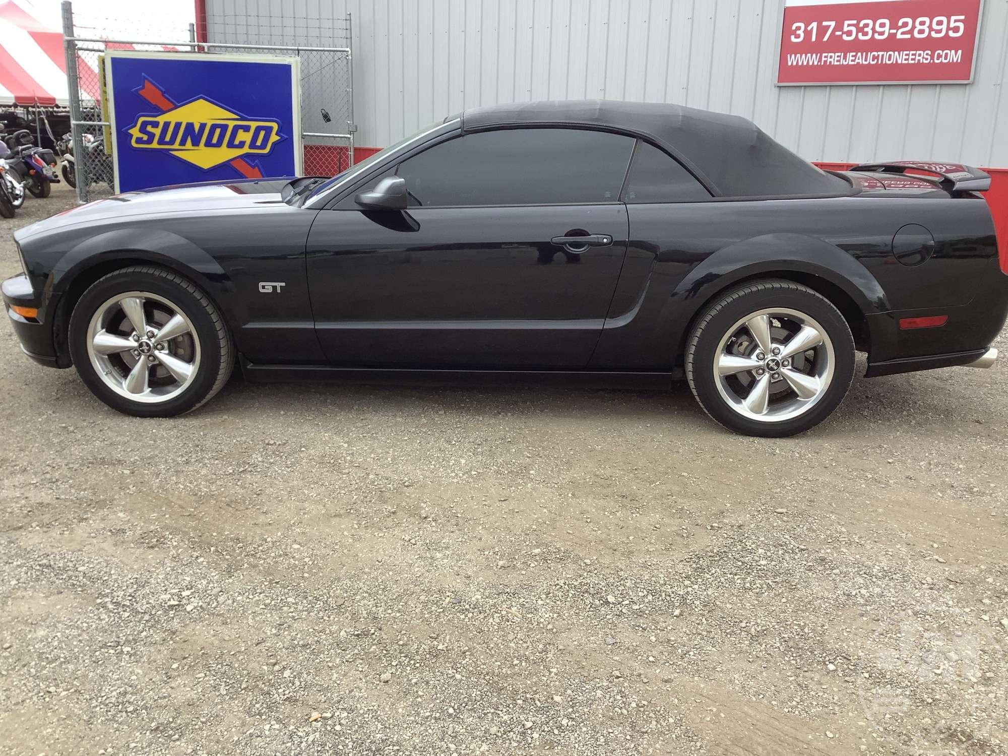 2007 FORD MUSTANG GT VIN: 1ZVHT85H475323193 COVERTIBLE