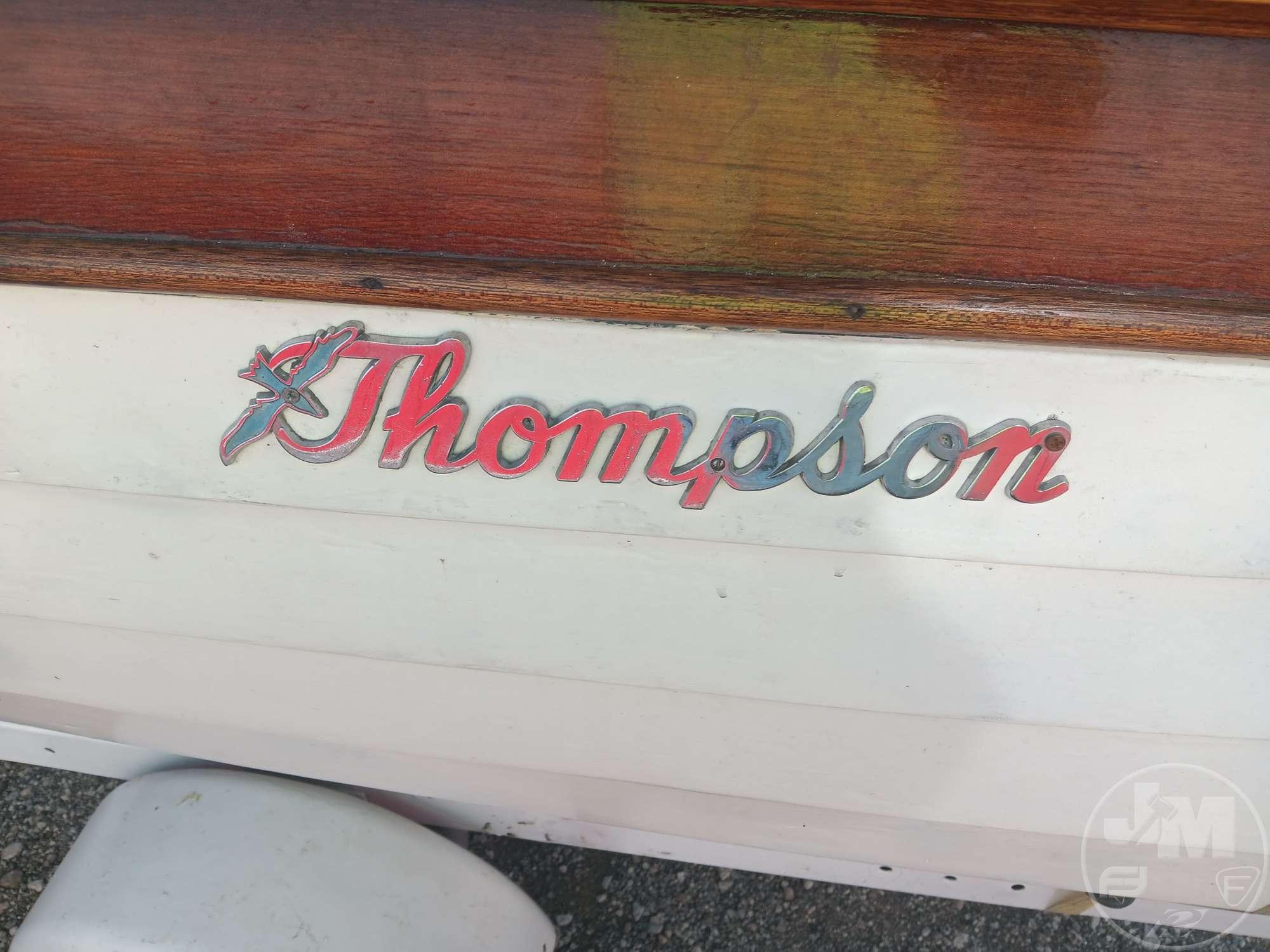 1959 THOMPSON RUNABOUT SEA CRUISER VIN: OHZ65931D659