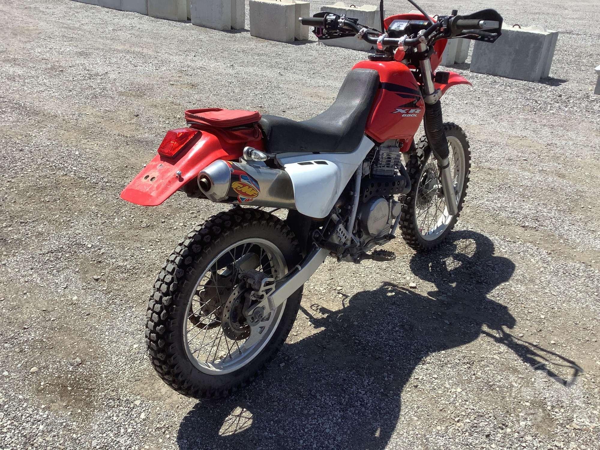2007 HONDA XR650L MOTORCYCLE VIN: JH2RD06087K501825