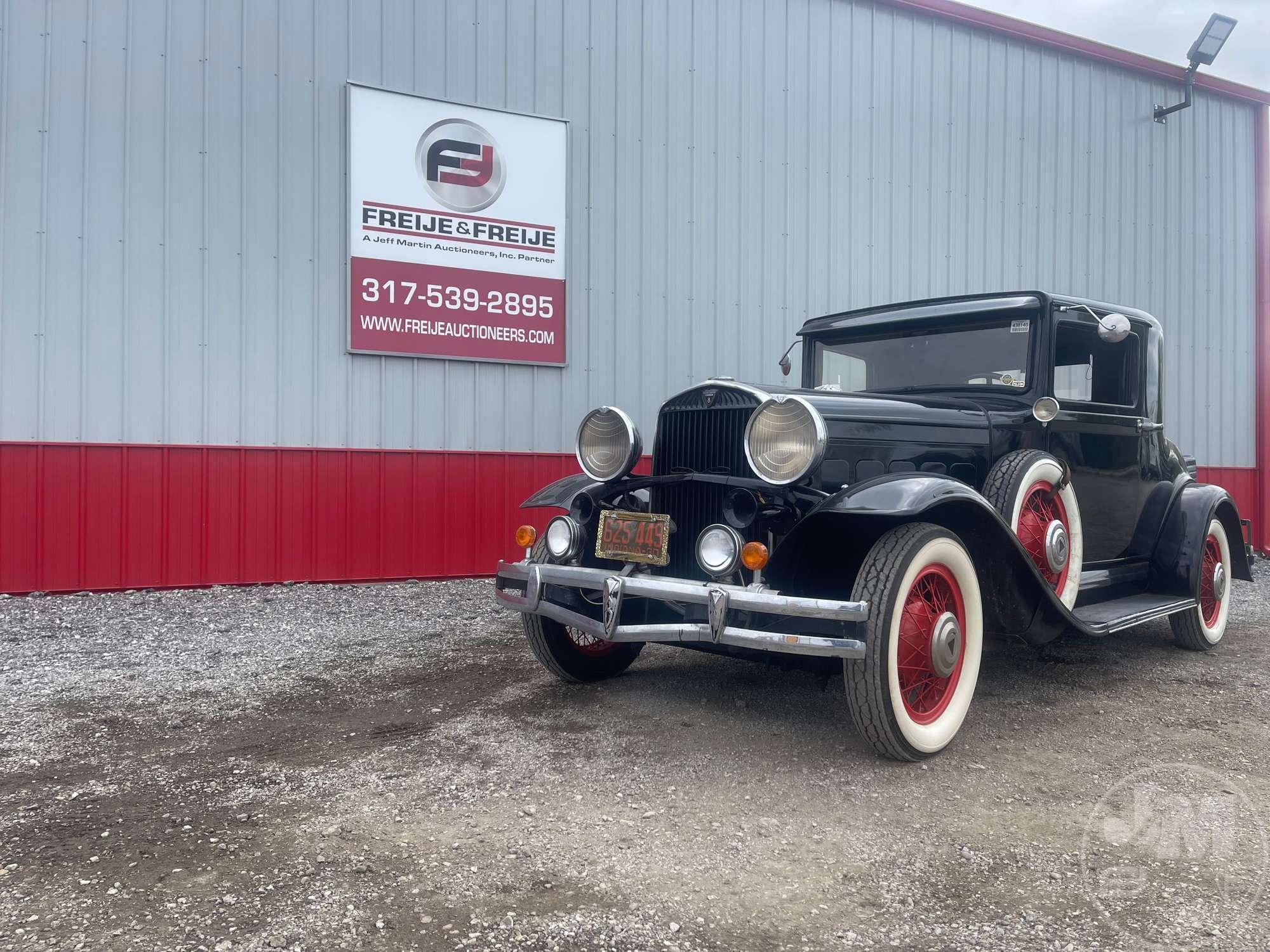 1930 HUDSON GREAT 8 VIN: 912013 COUPE