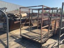 FLATBED CARTS WITH ENDS, QTY OF 3