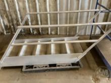 ALUMINUM STAIR CASE, 6 FT WITH RAILS