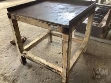 STEEL TABLE 36 X 35, 35 IN TALL