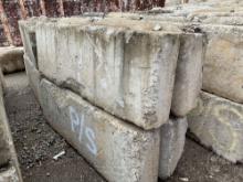SET OF 4 CONCRETE BARRIERS