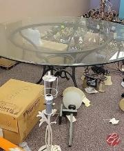 Glass Round Table