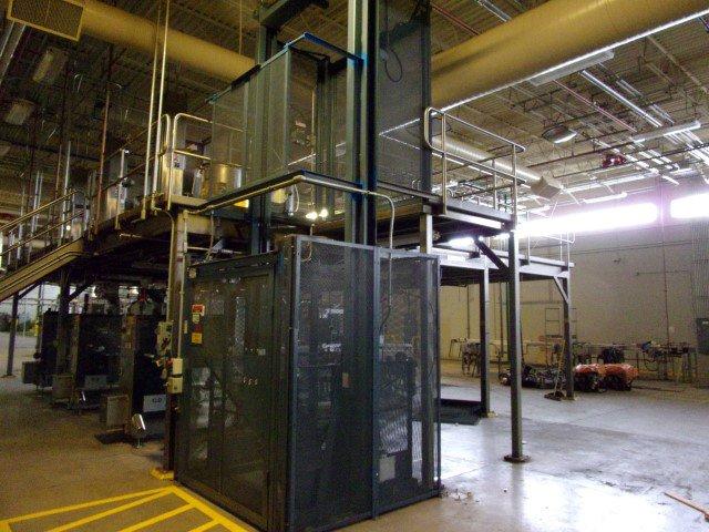 Mezzanine 1500# Cap. Material Lift, S/N: MEF-041-12.(Removal Cost-Includes