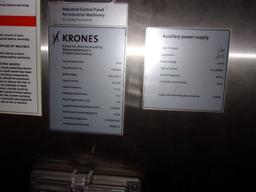 2008 Krones Autocol Side Labeler, 460/266V.(Removal Cost-Includes Breakdown