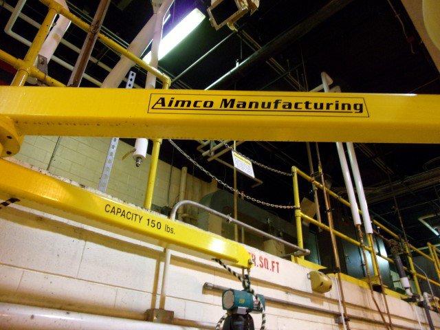 Aimco 150# Cap. Material Hoist, 360 Degree Rotation.(Removal Cost-Includes