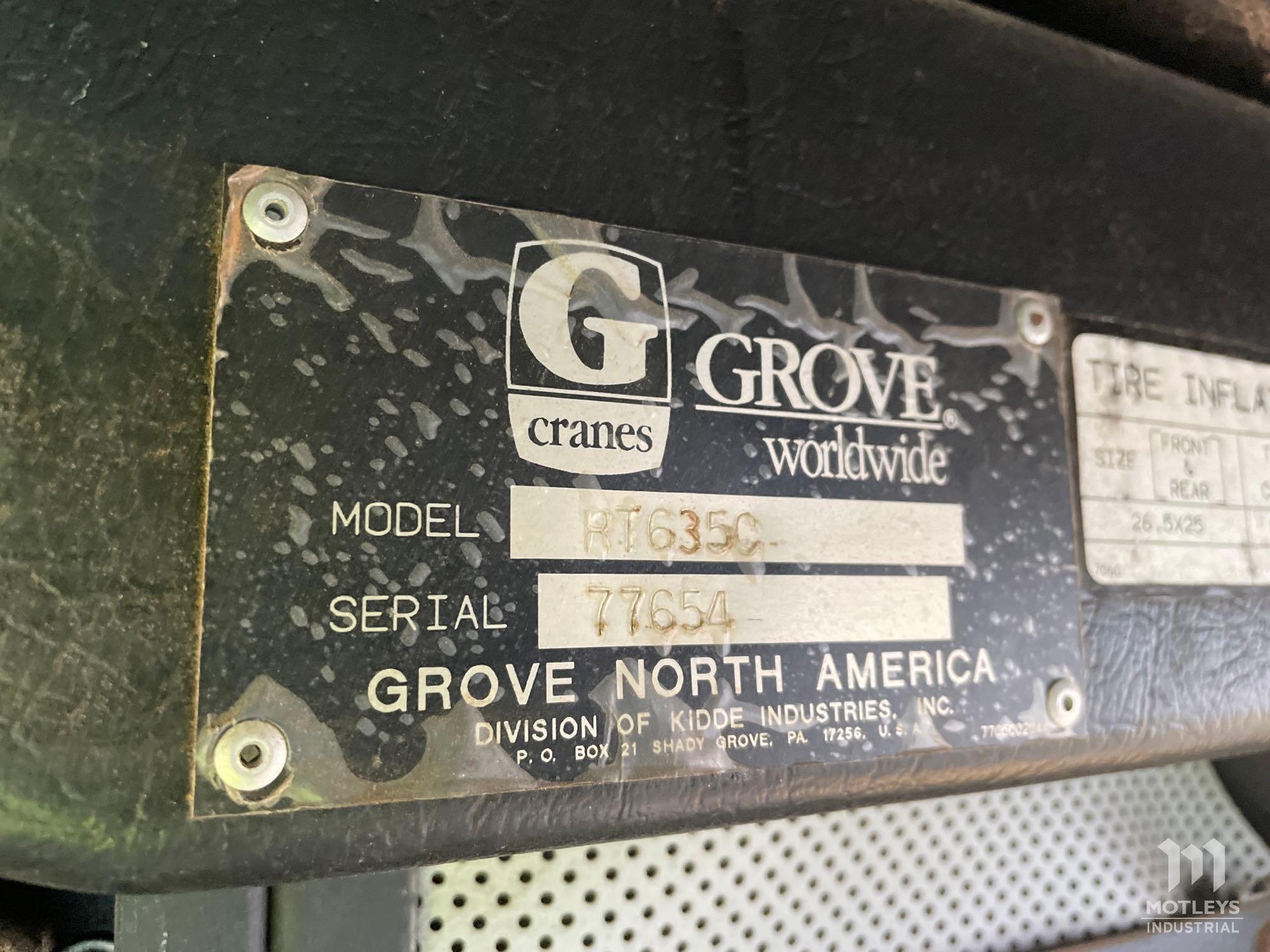 Grove RT635C All Terrain Crane