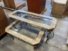 (2) Glass Top Tables