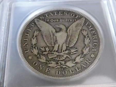 1892 CC Morgan dollar IGC-F12
