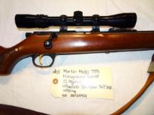 Marlin Model 733 Microgrooved Barrel, 22 Magnum w/Bushnell Sportview 3x9 Scope w/sling
