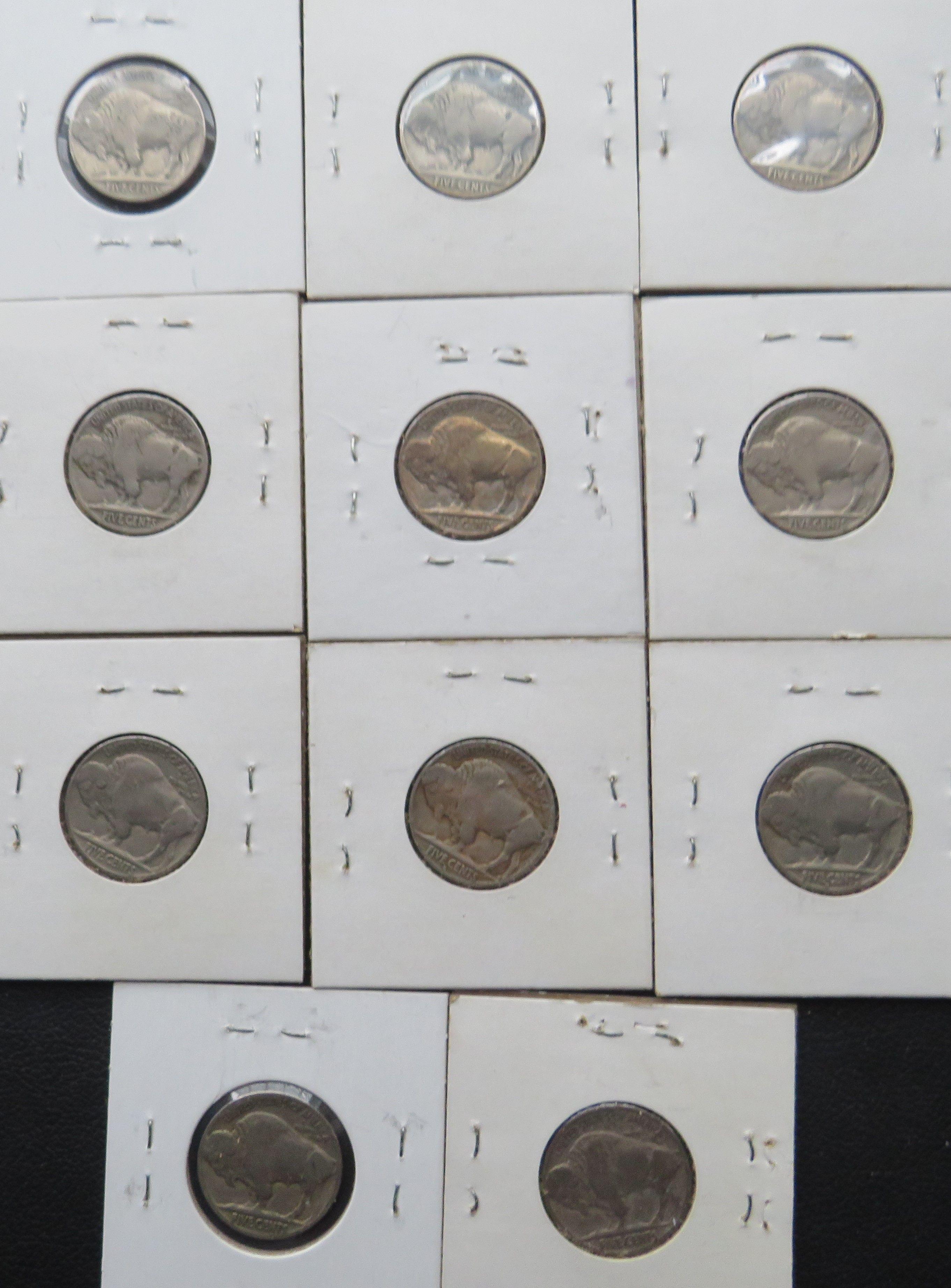 (11) Buffalo Nickels