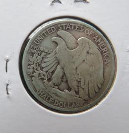 1937-Walking Liberty Silver Half Dollar