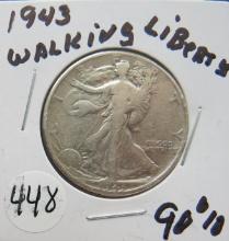 1943- Walking Liberty Half Dollar