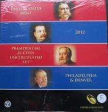 2012- Presidential $1 Coin Uncirculated Set