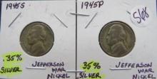 1945-S/P Jefferson War Nickel