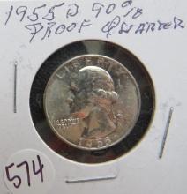 1955-D Lincoln Proof Quarter