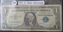 1957-B 1$ Silver Certificate