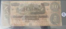 1864- $10 Confederate Note Richmond VA
