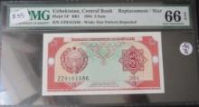 1944- 3 Sum Uzbekistan, Central Bank