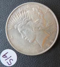 1922-D Liberty Peace Silver Dollar