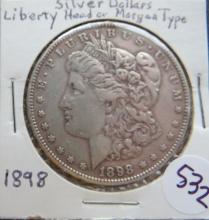 1898- Silver Morgan Dollar